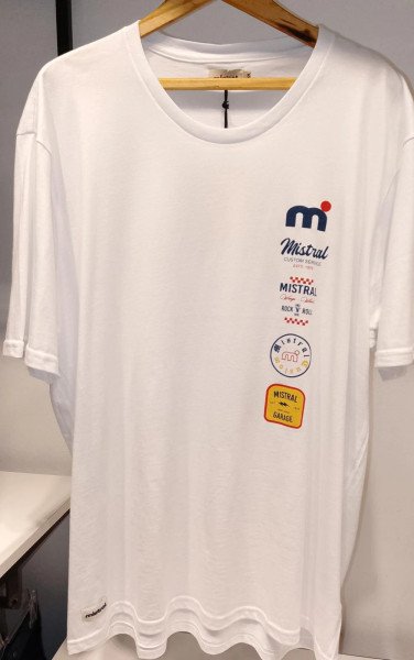 REMERA ALGODON - 100% ALGODON CON ESTAMPA ADELANTE - 1